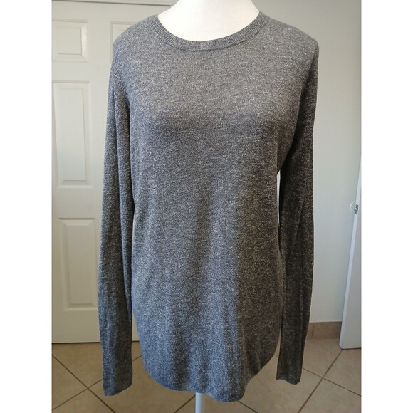 Vince Womens Sweater Gray Soft Linen Rayon Blend Lightweight Pullover Small - Picture 2 of 15